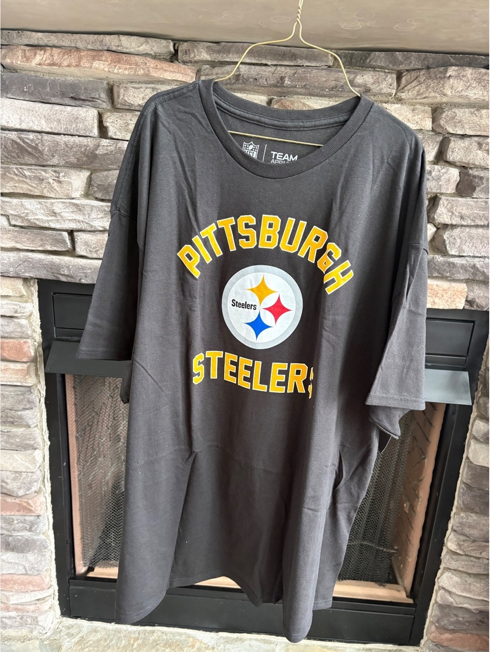 New Nike Pittsburgh Steelers Nfl Football Gray T-Shirt 2Xl Mens